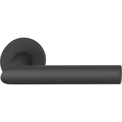 FSB ajtó félkilincsgaritúra 70 1076 jobb kerek rozetta aluminium matt fekete