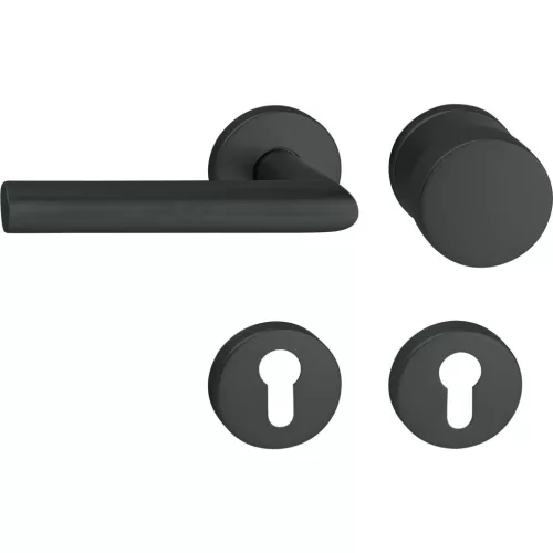 Marchesi tűzgátló rozettás váltógarnitúra GEHRUNG PZ stift 38 - 45 fekete balos