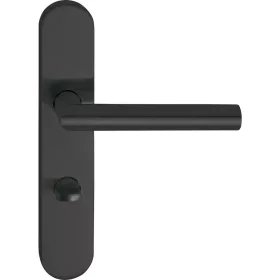   Marchesi rozettás kilincsgarnitúra GEHRUNG WC 90 jobbos nemesacél matt fekete