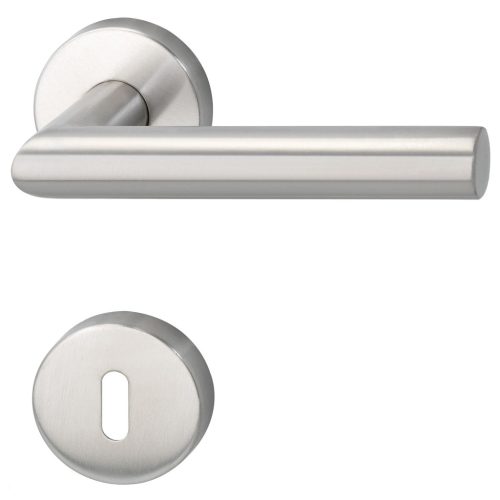 Marchesi rozettás kilincsgarnitúra GEHRUNG BB támbütyök nélkül nemesacél matt