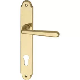   Marchesi hosszúpajzsos kilincsgarnitúra FH ALT-WIEN PZ 88 polírozott sárgaréz