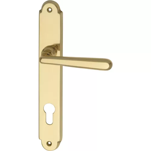 Marchesi hosszúpajzsos kilincsgarnitúra FH ALT-WIEN PZ 88 polírozott sárgaréz