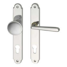   Marchesi hosszúpajzsos váltógarnitúra Alt-Wien PZ 88 mm jobbos krómozott sárgaréz