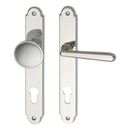 Marchesi hosszúpajzsos váltógarnitúra Alt-Wien PZ 88 mm jobbos krómozott sárgaréz