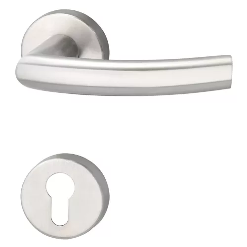 Marchesi rozettás kilincsgarnitúra RIGA rozetta PZ 38 - 45 mm nemesacél matt