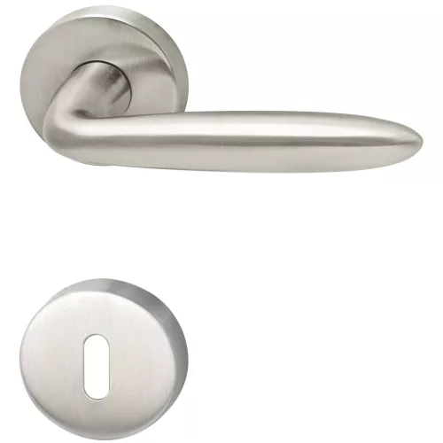 Marchesi rozettás kilincsgarnitúra VERONESE rozettán BB 38 - 45 nemesacél matt