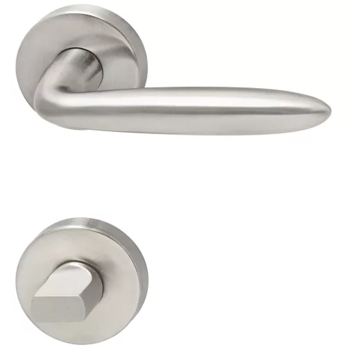 Marchesi rozettás kilincsgarnitúra VERONESE WC 38-45 nemesacél matt