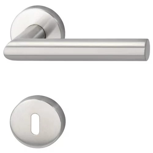 Marchesi tűzgátló rozettás kilincsgarnitúra GEHRUNG BB 38-45 rozsdamentes acél matt