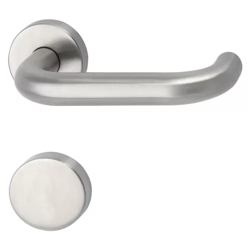 Marchesi tűzgátló rozettás kilincsgarnitúra HARMONIE vak rozettával 38-45 rozsdamentes acél matt