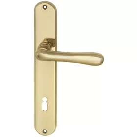   Marchesi hosszúpajzsos kilincsgarnitúra Elegant 22 BB 90 mm polírozott sárgaréz