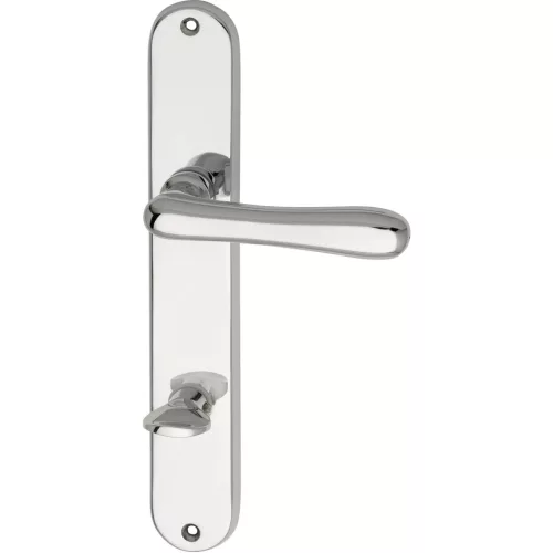 Marchesi hosszúpajzsos kilincsgarnitúra FH ELEGANT 22 WC 90 krómozott sárgaréz