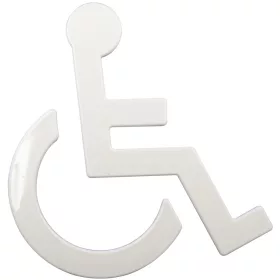   Kerekesszék szimbólum öntapadós 135 x 150 mm nejlon tisztafehér