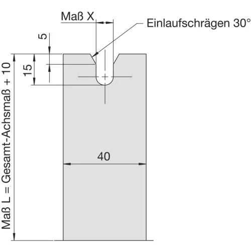 HAUTAU villás meghajtó reteszelőhajtáshoz SM2 X=83 mm tengelyméret 75 mm