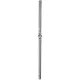 ARTEFERRO korlátindító rúd sima középen 1 gomb 25x25 x1200mm kovácsoltvas