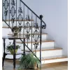 ARTEFERRO korlátindító rúd sima középen 1 gomb 25x25 x1200mm kovácsoltvas