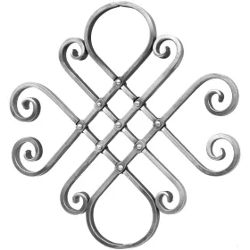   ARTEFERRO díszítőelem profil 16 x 8 mm 400 x 410 mm kovácsoltvas