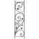 ARTEFERRO díszítőelem profil 14 x 8 mm 1000 x 275 mm C-íves kovácsoltvas