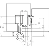 SIMONSWERK objektpánt VX 7859/160-4 FD 18/12 pántmag.160mm rozsdamentes fekete