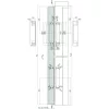 KRONAA KOBLENZ ajtópánt K5080 160 x 28 x 10 mm matt króm öntvény