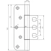 SIMONSWERK objektpánt VX 7729/160 18-3 pántmagasság 160 mm nemesacél