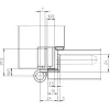 SIMONSWERK objektpánt VX 7939/160 18-3 pántmagasság 160 mm nemesacél