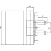 Multi 3D/VD 3041 ajtópánt görgő ? 20 mm zsanérmag. 100 mm nemesacél