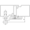 Multi 3D/VD 3041 ajtópánt görgő ? 20 mm zsanérmag. 100 mm nemesacél