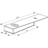 Takarósapkák 3-DIM pánt ? 15 mm pántmagasság 112 mm alumínium fekete RAL 9005