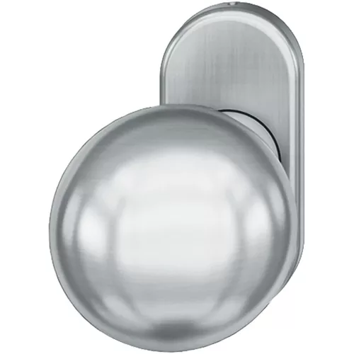 Fsb Ajtógomb Rozettán 7 802  50 mm Egyenes Forgatható Rozsdam. Acél Matt