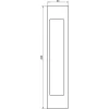 Ajtófogantyú KCH1700 ragasztható200x26x40mm alu fehér matt RAL9016
