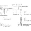Bejáratiajtópánt BAKA 2D/20 csap 99 x 40 mm acél horganyzott