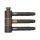 Csapszeges pánt 3-részes ? 16 mm magasság 467 mm bronz patinázott
