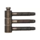 Csapszeges pánt 3-részes ? 16 mm magasság 467 mm bronz patinázott
