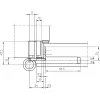 SIMONSWERK objektpánt VX 7939/160 S WK MSTS pántmagasság 160 mm nemesacél