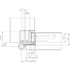 SIMONSWERK objektpánt VX 7939/160 18-3 FD pántmagasság 160 mm nemesacél