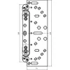 SIMONSWERK pántfogadó VX 2502-3D N acél horganyzott