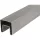 IAM DESIGN szögletes hornyolt cső 40 x 40 x 15 mm szálcsiszolt nemesacél V4A