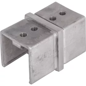   IAM DESIGN összekötő szögl. hornyolt csőhöz 40x40x15 mm csisz.nemesacél V4A