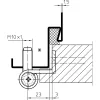 SIMONSWERK ajtópánt VN 3739/M10 x 1 nemesacél matt