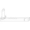 IBFM tartalék rugó lengőajtópánthoz Gr. 33 94 mm fényes acélrugó