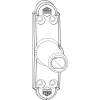 IBFM tartalék rugó lengőajtópánthoz Gr. 33 94 mm fényes acélrugó