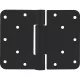 Felcsavarozható pánt B 3027 kivehető stifttel 120 x 160 mm fekete RAL 9005