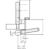 SIMONSWERK ajtópánt szárnyrész Variant V 0026 WF pánt ? 15 mm acél fekete matt