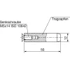 SIMONSWERK tartócsap 12 x 50 mm csavarral M5 x 14 nemesacél