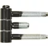 Acéltok pánt 3-részes pánt 18 x 61 mm acél fekete