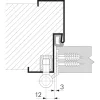 Acéltok Pánt 3-részes Pánt 18 X 62 mm Acél Nikkelezett