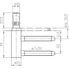 Simonswerk Ajtópánt Tokrész Variant V 3400 Wf Hv Stop Pánt  15 mm Nikkelezett