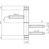 SIMONSWERK ajtópánt Design V 3420 WF BASIC pánt ? 15 mm acél matt króm
