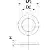Közgyűrű ? 200/131 mm magasság 28 mm nyers sárgaréz