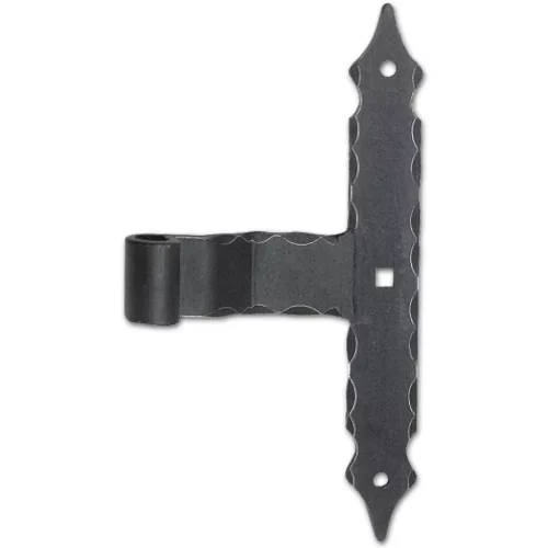 Keresztpánt kúp nélkül 300 x 40 x 6 mm kovácsoltvas horganyzott feketített